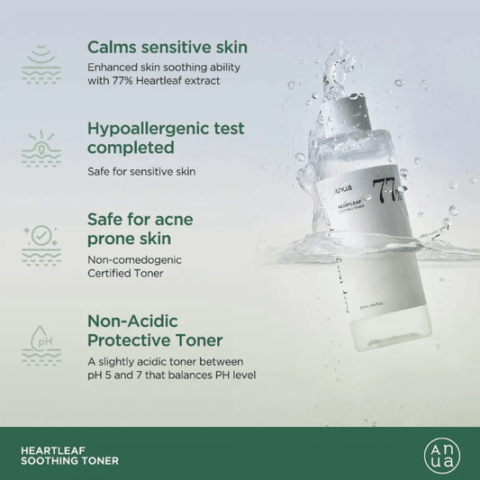 Anua Heartleaf 77 + Soothing Toner (500ml) and Anua Daily 70 + Lotion (200ml)