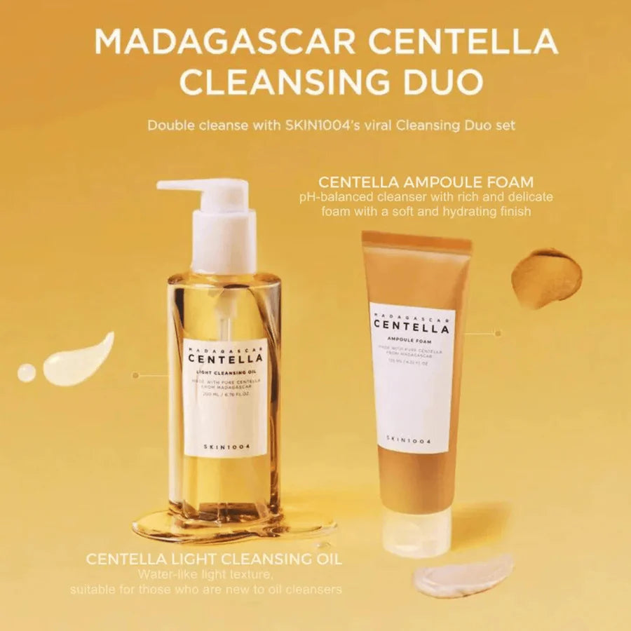 SKIN1004 Double Cleansing Duo – Oil & Foam Cleanser Set