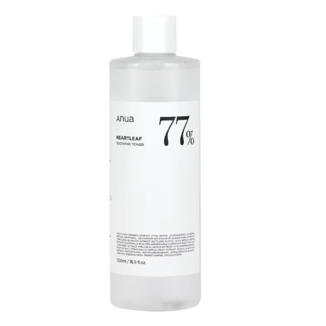 Anua Heartleaf 77 + Soothing Toner (500ml) and Anua Daily 70 + Lotion (200ml)